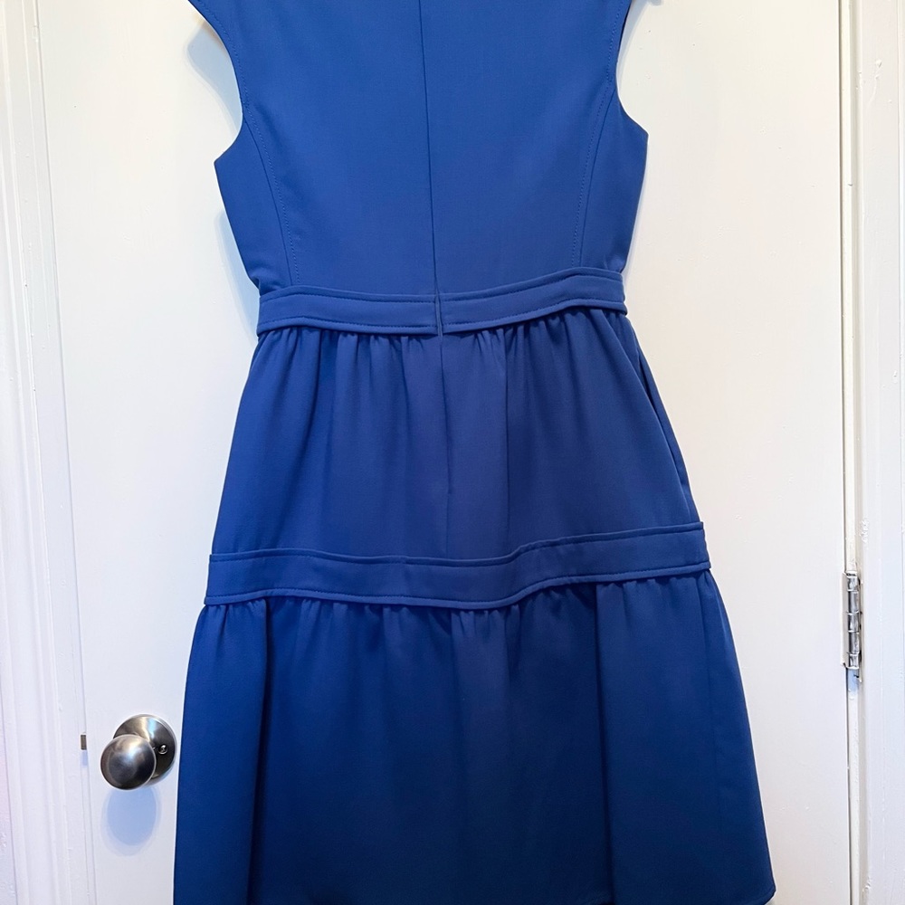 TORY BURCH Jane Dress in Blue Dahlia Sz 2 - Picture 9 of 10